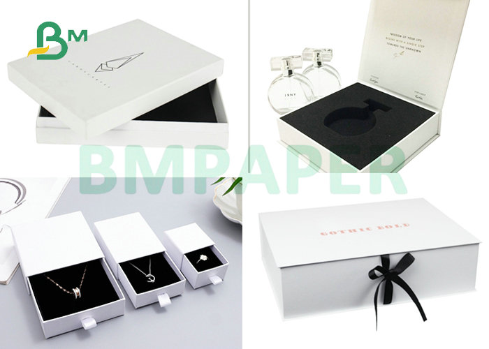 36 * 38'' 1.5mm Thickness Both Sides White Laminated Board Sheet  For Cosmetic Box