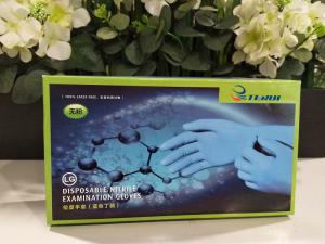 China Nitrile gloves TR-NEG-600B, Nonsterile; powderfree;  Blue,  4 gram wholesale