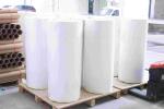 Hot Melt Glue Jumbo Roll Thermal Paper , 75u Surface Thickness Heat Proof Paper