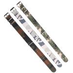 Three Loops Watch Strap , One Buckle Nylon Strap 20mm Camouflage Color