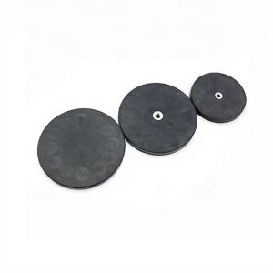 China Customized Pull Force Rubber Coating Magnet Magnetic In Black Color wholesale