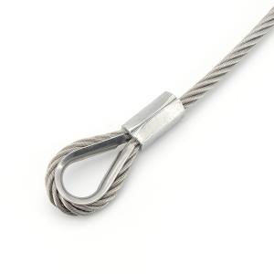 China 304/316 Ss Wire Rope With Swaged Fittings For Easy Installation wholesale