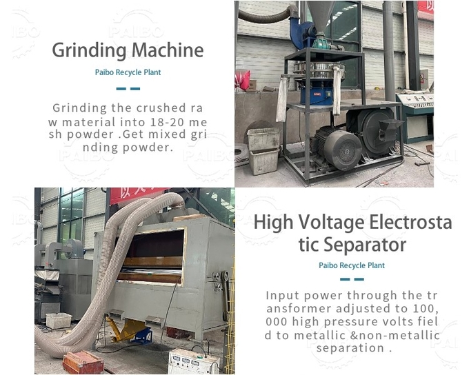 High Capacity 12000T/Year Aluminum Plastic Electrostatic Separator for Recycling Requirements