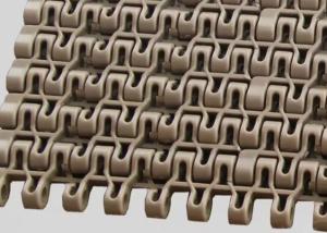 China 47% - 55% Open Area Flat Spiral Plastic Conveyor Wire Mesh Belt Withstands Temperature wholesale