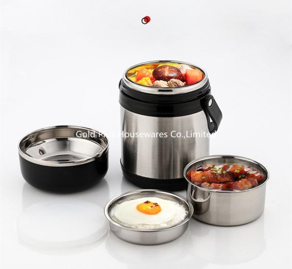Food grade leakproof vacuum food jar BPA free stainless steel tiffin bento lunch