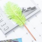Colorful Feather Ball Point Pen Metal Creative Gift Ballpoint Pens For Office