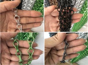 China ISO Chain Link Curtain Screen For Decorative Room Divider Easy To Install on sale