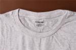 Round Collar Grey Cotton T Shirts 100% Cotton Cute Couple Matching Outfits