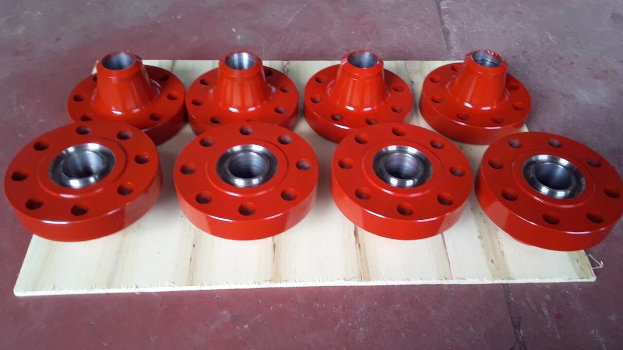 Alloy Steel Wellhead RTJ Weld Neck Flanges / Flanged Spool Adapter 2 1/16"