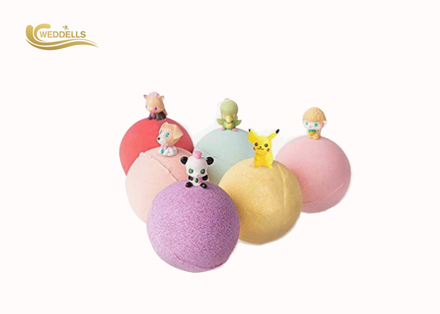 Lemon Fizzy Kids Surprise Bath Bombs Organic Colorful Bubble Gift Set