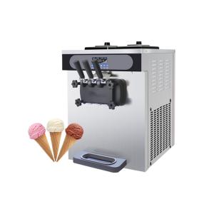 China 3 Flavors Commercial Soft Ice Cream Machine Stainless Steel Frozen Yogurt Machine wholesale