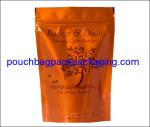 Coffee packaging pouch, stand up pouch with valve, zip lock coffee bag