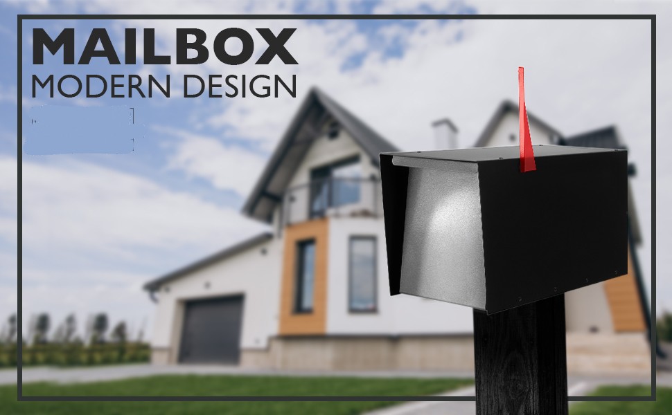 Large Capacity Outdoor Post Box with Rust Proof Design and Galvanized Steel Material