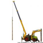 Hydraulic Concrete Pole Erection Machine For Drilling Deep Earth Hole 100-6000MM