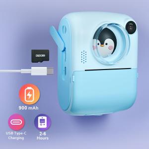 China Multilingual ABS Kids Digital Cameras Dual Lens Instant Print wholesale