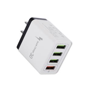 China 4-Port USB Wall Charger Quick Charge 3.0 18W &3.1A USB A Power Adapter Multi USB fast charger wholesale