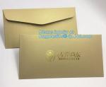 MAKE western style high quality gold foil gift envelope Matt black card paper