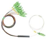 1 In 2 Out Fibre Optic Cable Splitter 1x2 PLC Mini Steel Tube 0.9mm SC/APC