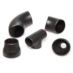 Seamless ASTM A234 Alloy Steel Pipe Fittings Black Painting Elbows Tees Reducers