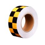Retro Safety Hazard Warning Reflective Tape Black Yellow For Cars Colorful