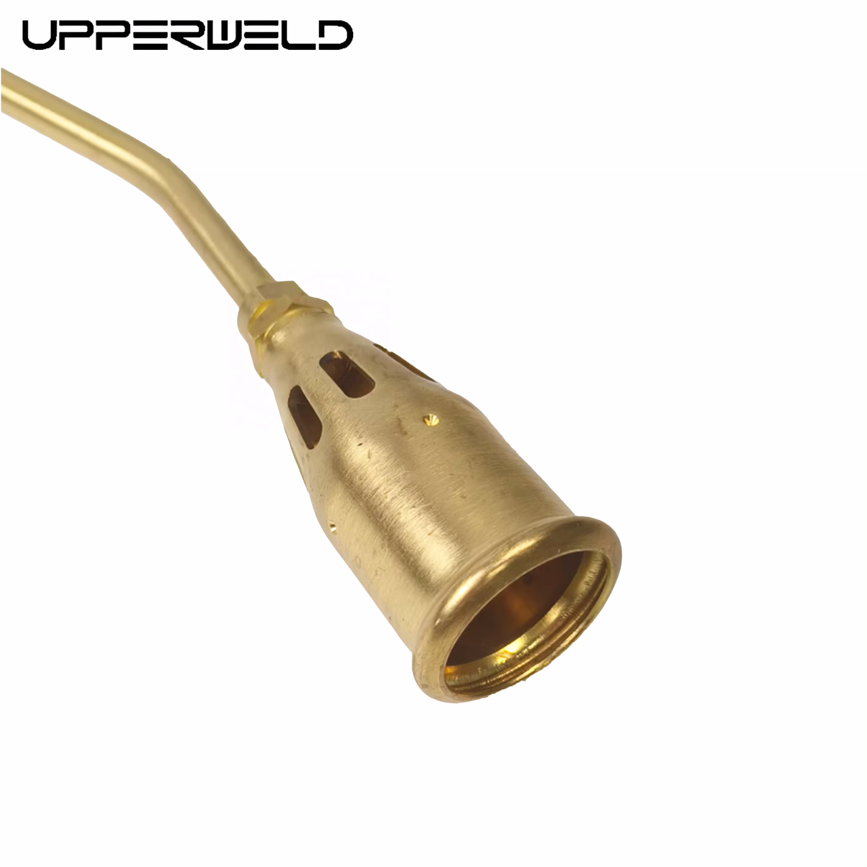 Upper Brass Weed Burner Gas Nozzle for Gold Heating Torch Propane Flame Weeding Burner