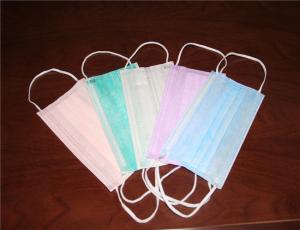 China 3 layer disposable non woven medical face mask with earloop wholesale