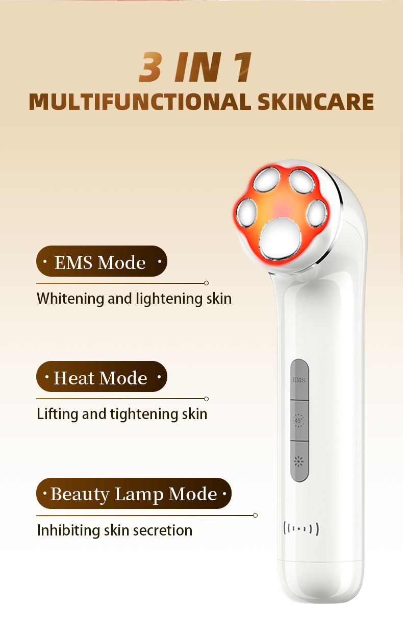MICROCURRENT WRINKLE REMOVER CARE ems Skin Lifting Device Facial Beauty Skin Tightening Anti-aging Led Light Photon Therapy Machine Face Massager