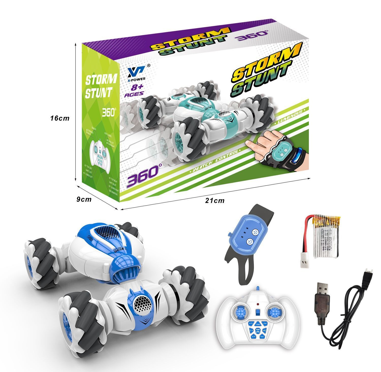 2.4G Remote Control Twisted Car Gesture Sensing 4WD Lateral Stunt RC Toy for Children