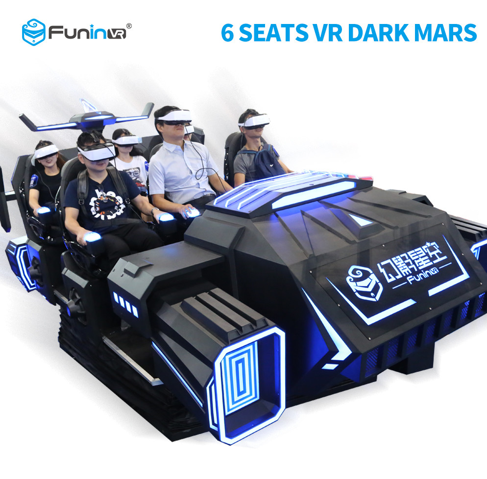 6 Seats 9D VR Cinema Simulator Virtual Reality Machine For Family 3.8KW