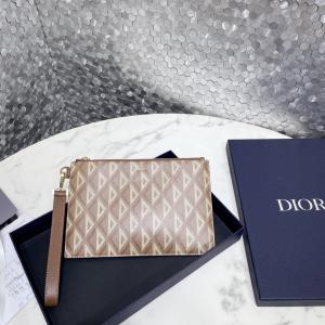China ODM Christian Dior Mini Designer Purses A5 CD Pouch Bag Diamond Genuine Leather on sale