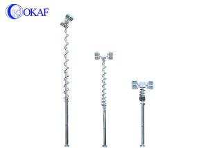 China Aluminum Alloy Night Scan Light Tower , Truck Mounted LED Light Tower Pneumatic Mast wholesale