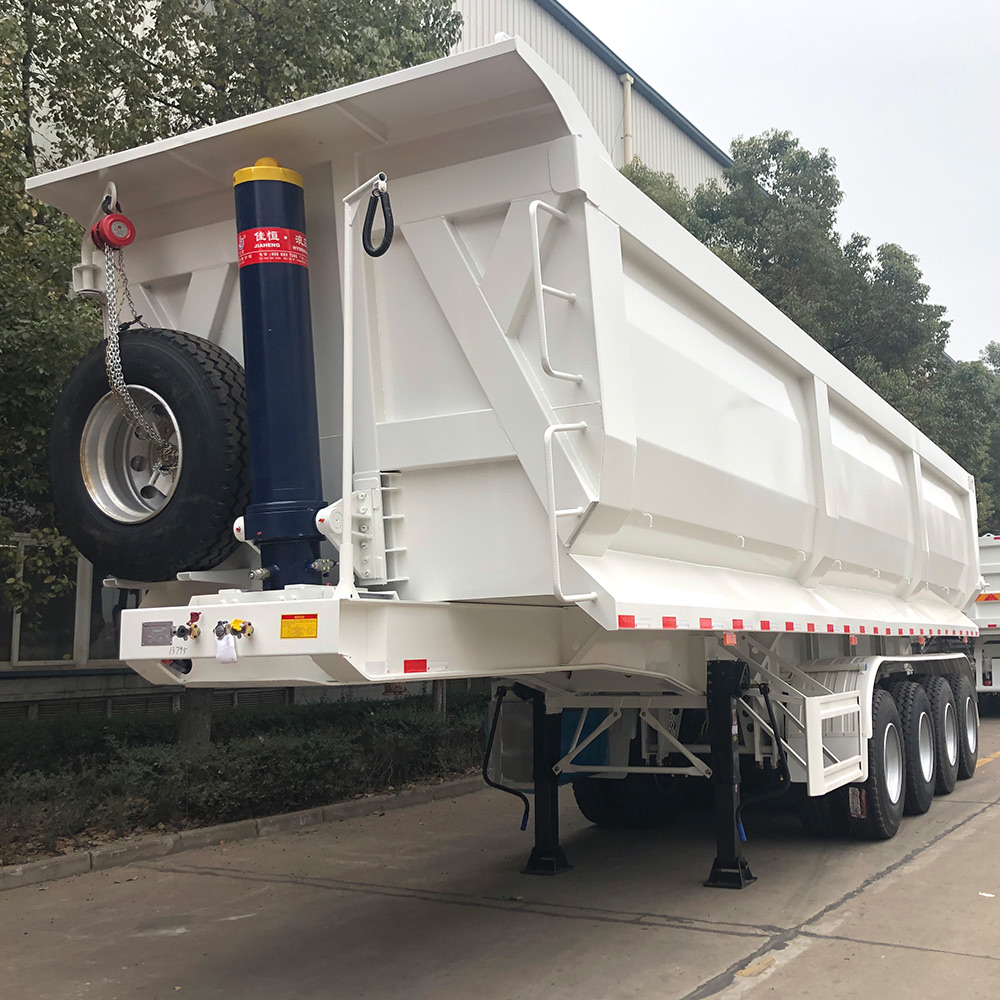 CIMC Customizable 3-Axle Dump Trailer High-Strength Steel U-Shaped Rear New Condition Semi-Trailer Truck Trailers 12r22.5 Tyre