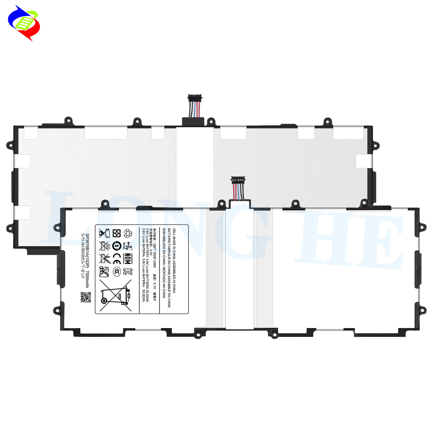 SP3676B1A(1S2P) Tablet Battery for Samsung Galaxy Tab 2 10.1 P5100 P5110 P7500 P7500 P7511 Note 800 N8000 N8010