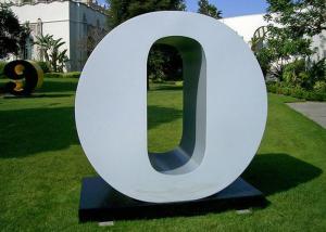 China Letter O Garden Free Standing Sculpture Large Stainless Steel letter Sculpture wholesale