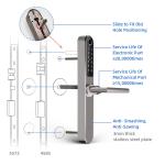 Keyless Digital WiFi Tuya APP Fingerprint Aluminum Door Lock