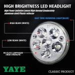 5.75 Inch GN125 Motorcycle Headlight High Low Beam and Blue DRL for Optimal