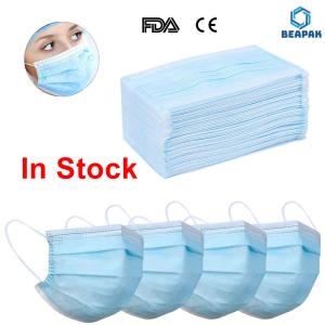 China Personal Safety Face Mask Surgical Disposable 3 Ply High Efficient Filtration wholesale