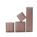 Custom Logo PU Leather Jewelry Box for Wedding Ring Necklace Bracelet from