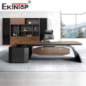 China Customized Solid Wood Office Furniture Sets Modern Style Desk File Cabinet Set on sale