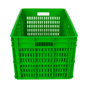 China ISO9001 Certified 28L Black Plastic Crate for Moving and Display Solid Box Style wholesale