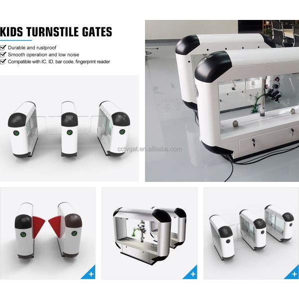 Biometric Swing Barrier Gate 0.6s Speed 40 Persons/Min