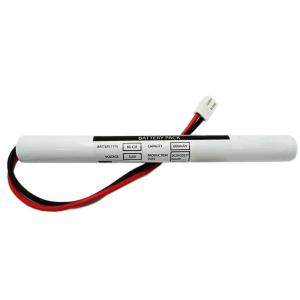 China Emergency Lighting Stick Type Ni-Cd Battery AA600mAh 3.6V Wire Lead Connector wholesale