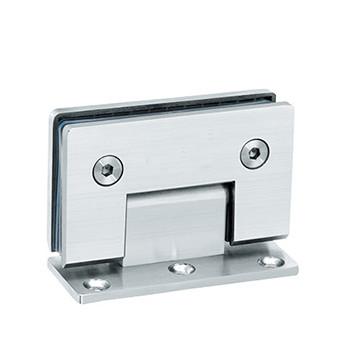 Stainless steel Wall to Glass bathroom hinge RS801, Square 90 degree, Single