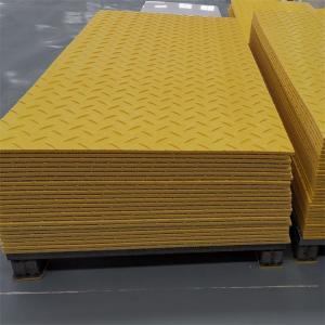China 2*8ft HDPE Ground Protection Sheets Temporary Road Access Mats For Construction wholesale