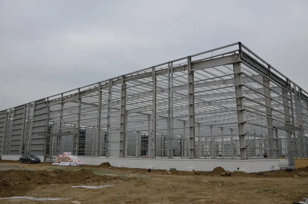 Prefabricated Steel Structure Industrial Workshop Building with CE Certificate Customized Size and Seismic Grade 8