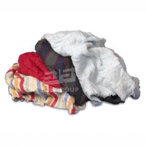 China 0-400kg package Super Absorption Industrial used Cutting second htowel rags 10kg 25kg color terry rags wholesale