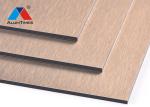 excellent quality roof sandwich panel fireproof brush finish aluminum composite