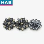 Nickel Free Black Rhinestone Buttons 21mm Buttons For Coat Windbreaker