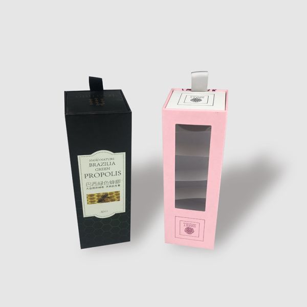 Convenient Shipping Method Window Cosmetic Packaging Drawer Box with Customizable Design 