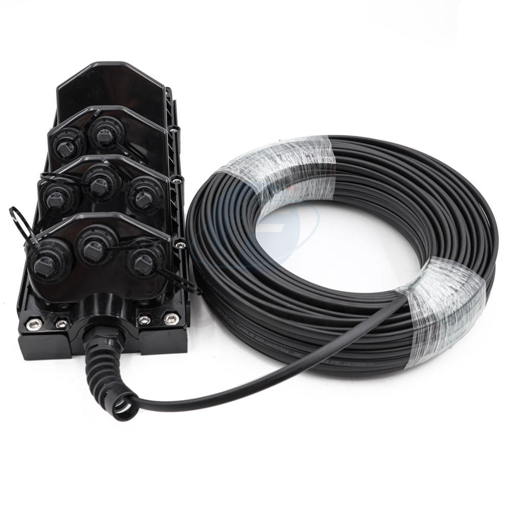 8 Port Horizontal Fiber Optic Splice Closure Junction Box